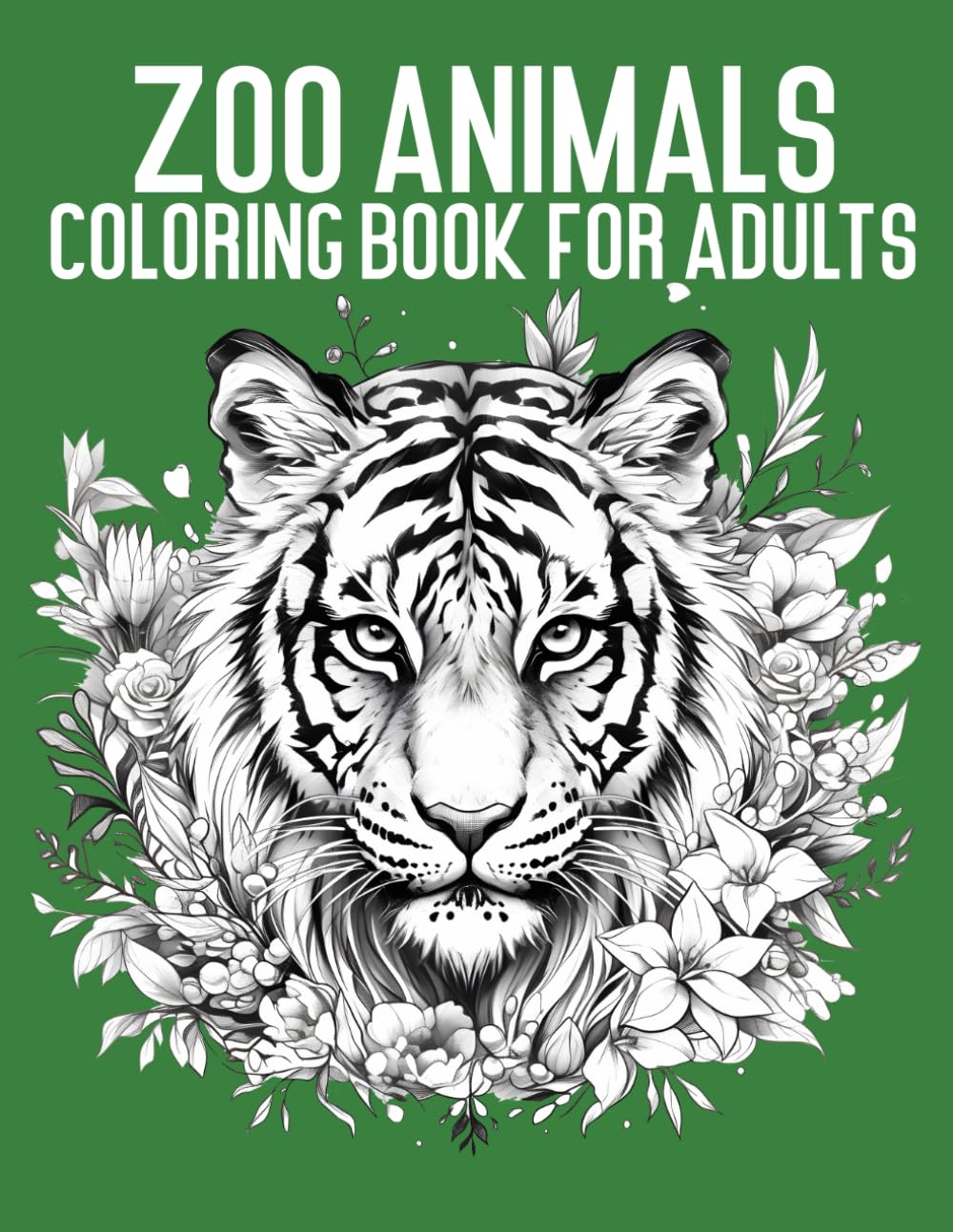 A Relaxing Zoo Animal Coloring Book for Adults