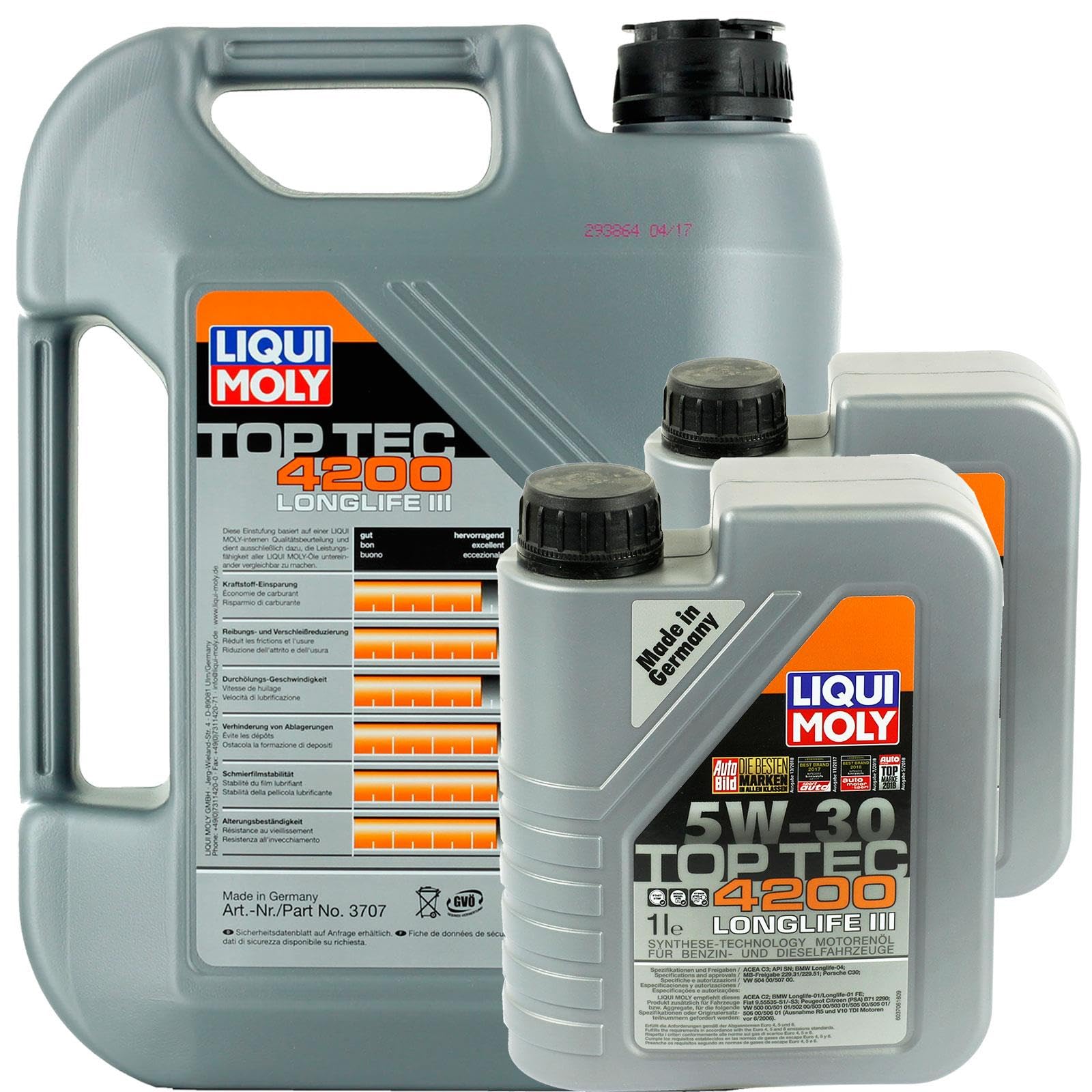 Filterset Inspektionspaket+Liqui 5W30 Öl 2.0 Tdi Bitdi