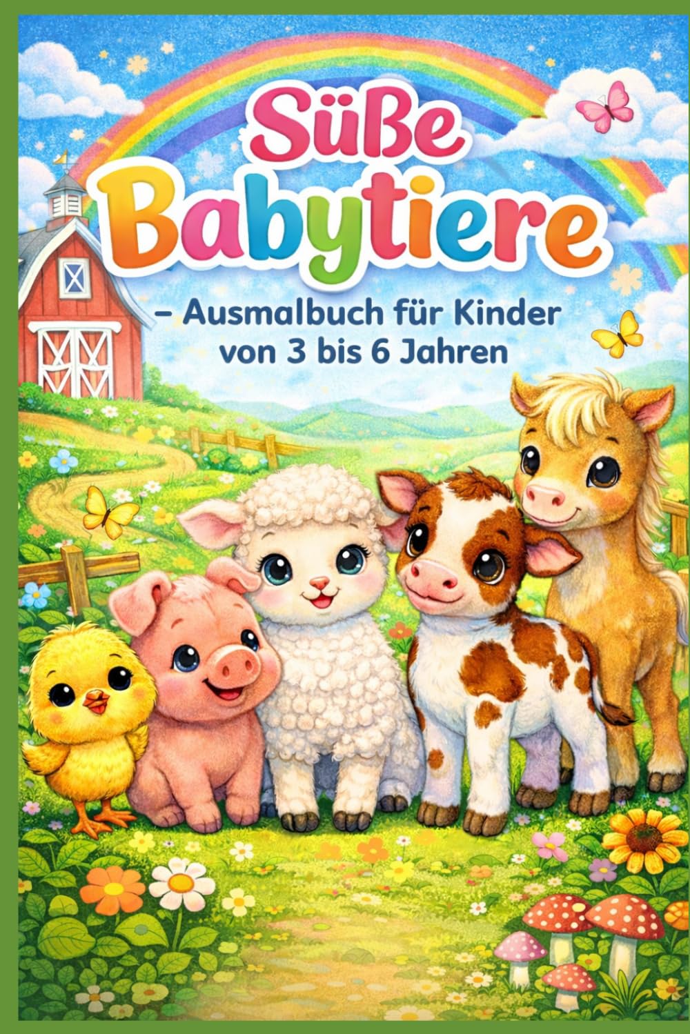 Süße Babytiere - Ausmalbuch für Kinder von 3 bis 6 Jahren