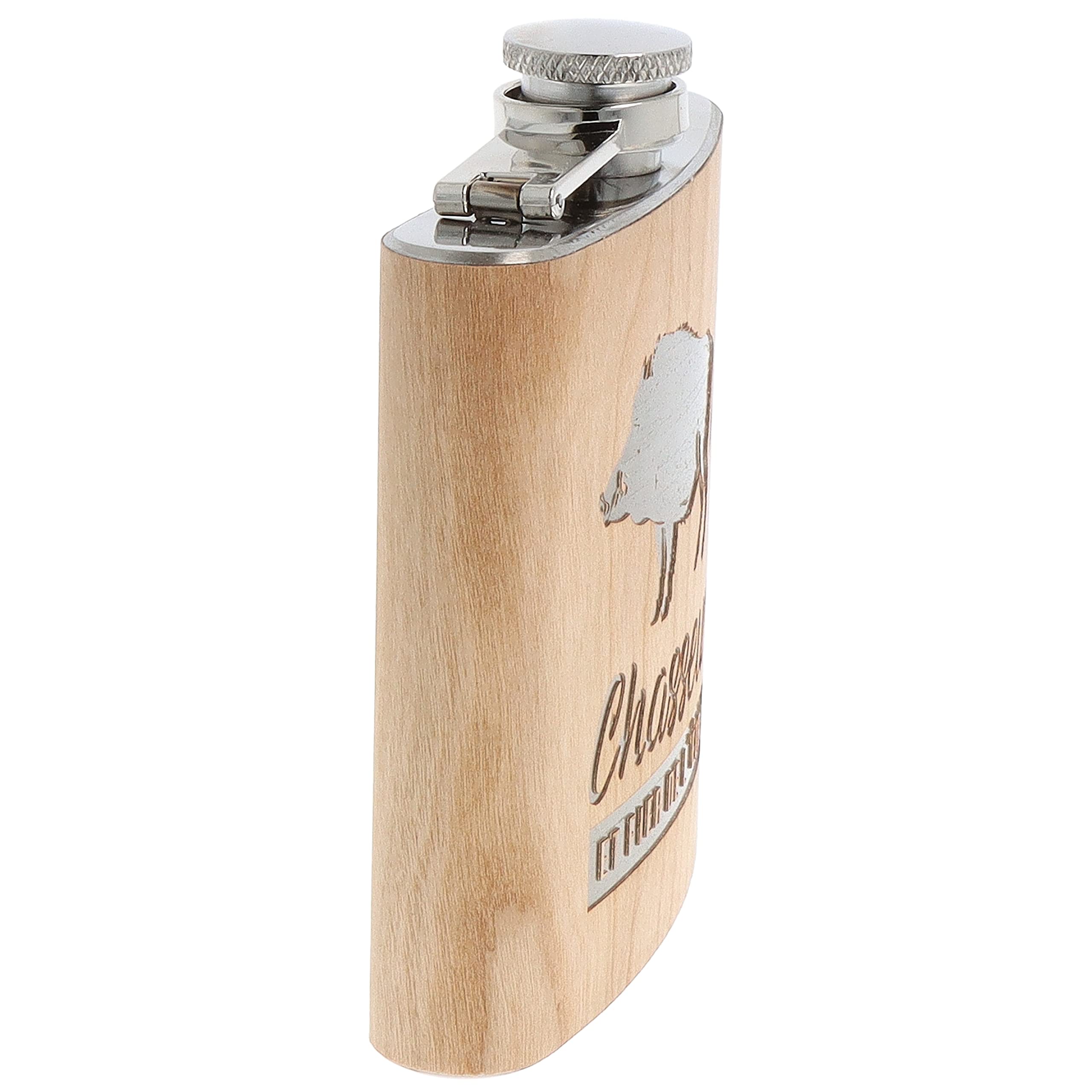 FIASCHETTA IN ACCIAIO INOX 100 ML, LOGO FIORENTINA INCISO | Giemme Store