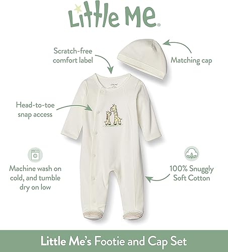 Miniatura 2 de Little Me baby-girls Footie and Hat