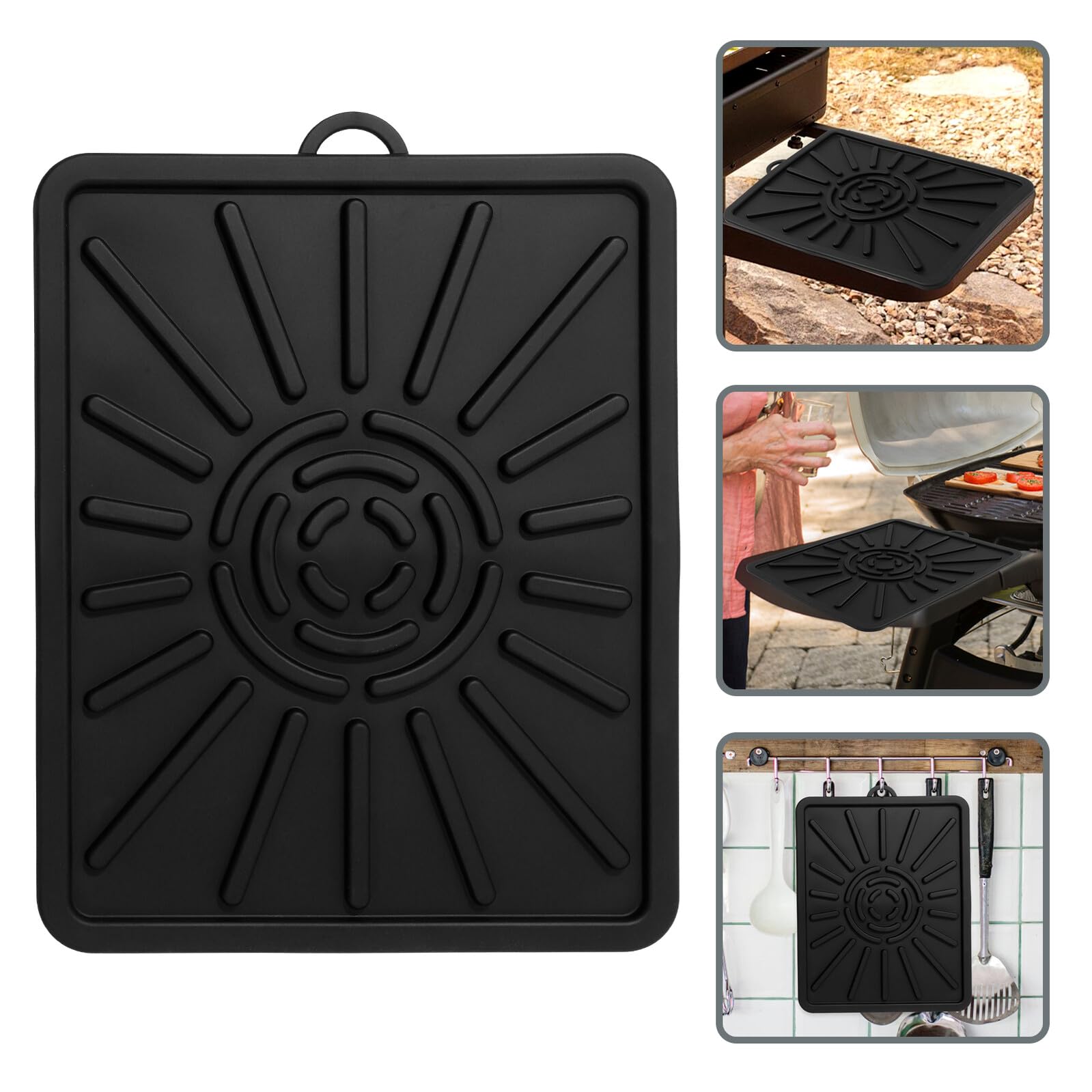 2 Stück Silikon Backmatten als Grill Schutzhülle und Ölabtropfmatte Hitzebeständig und Wiederverwendbar für Home und Dekoration