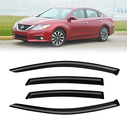 Miniatura 103 de Viseras de ventana para Toyota Camry 2007-2011, protectores de lluvia, deflector de ventilación, sombra humo oscuro 07 2008 2009 2010 11, con cinta