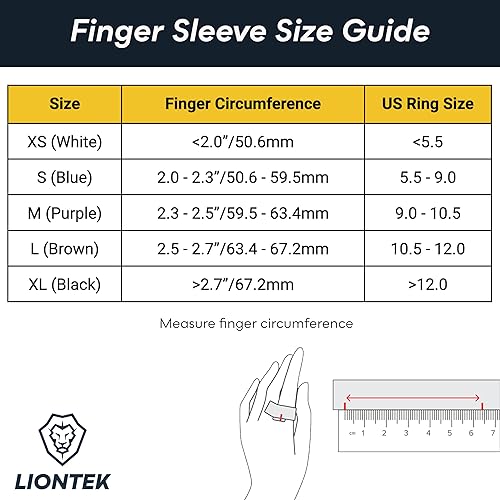 Miniatura 4 de LIONTEK Par de mangas de un solo dedo, manga de compresión deportiva para BJJ, MMA, baloncesto, levantamiento de pesas y más (grande)