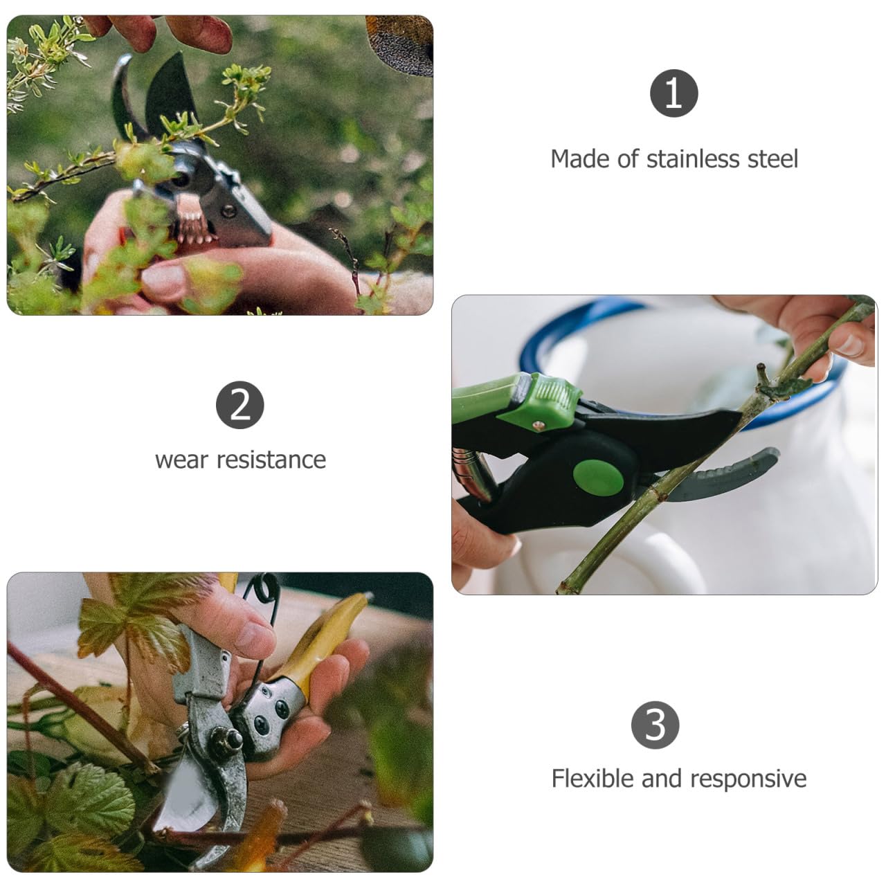 Abaodam 3 Pièces Ressorts De Remplacement En Acier Inoxydable Pour Sécateurs De Jardin Accessoires Pratiques Pour Élagage Et Taille Confortable