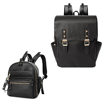 miss fong Leather Diaper Bag Backpack Diaper Baby Diaper Bag & Small Diaper Bag Bundle
