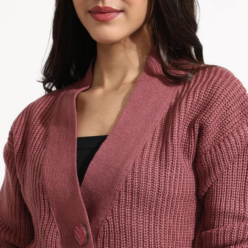 Image of PINACOLADA Women's Geometric-Textured Pullover Sweater for Casual Wear | Crew Neck | Long Sleeves | Pull On Closure | Sweater Crafted with Comfort Fit for Everyday Wear