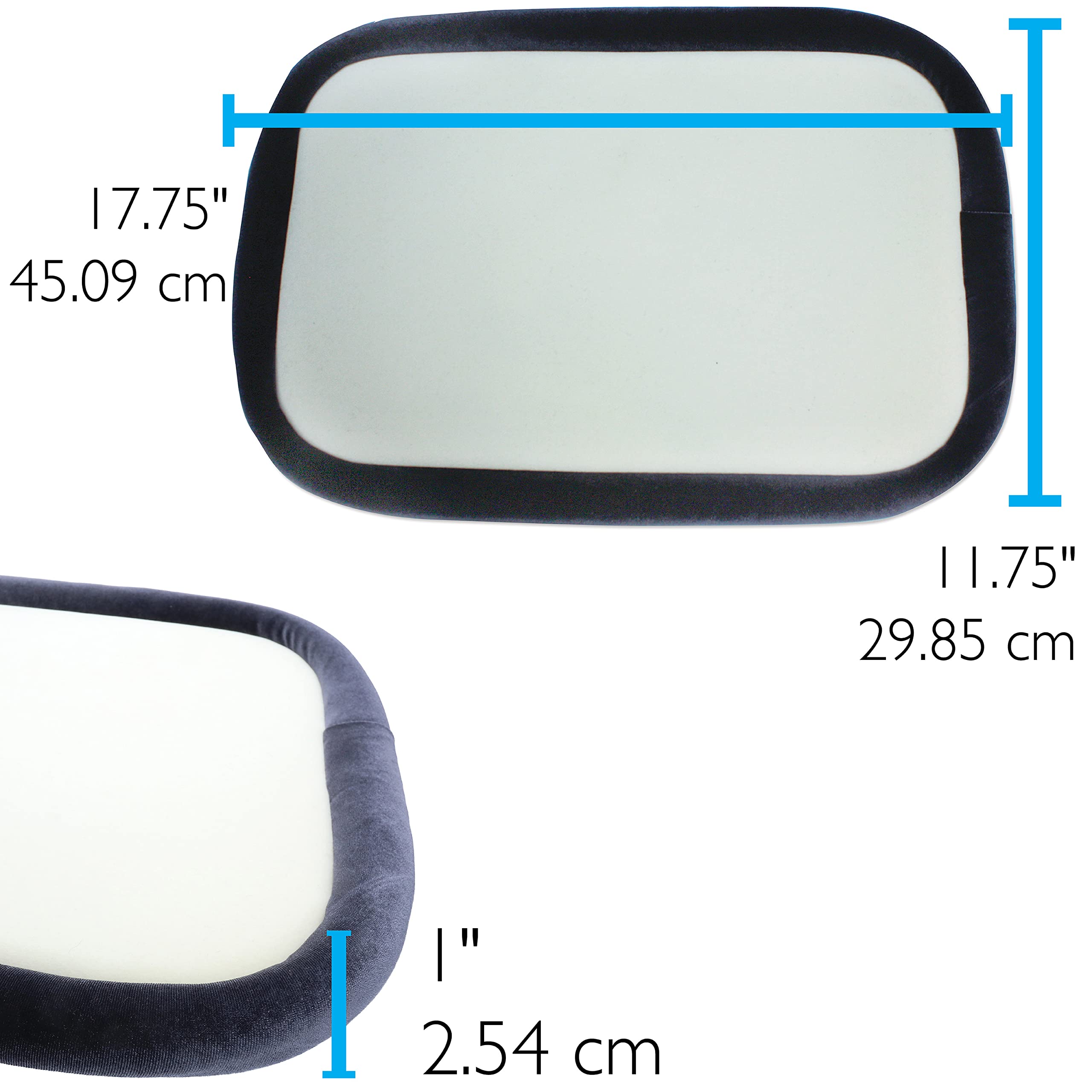 The Beadsmith Parachoques para Manualidades, Elementos básicos, Forma Rectangular, 17.75 x 11.75 Pulgadas, Borde de Parachoques de 1 Pulgada, Bandeja de diseño Resistente con Borde Elevado, excelente