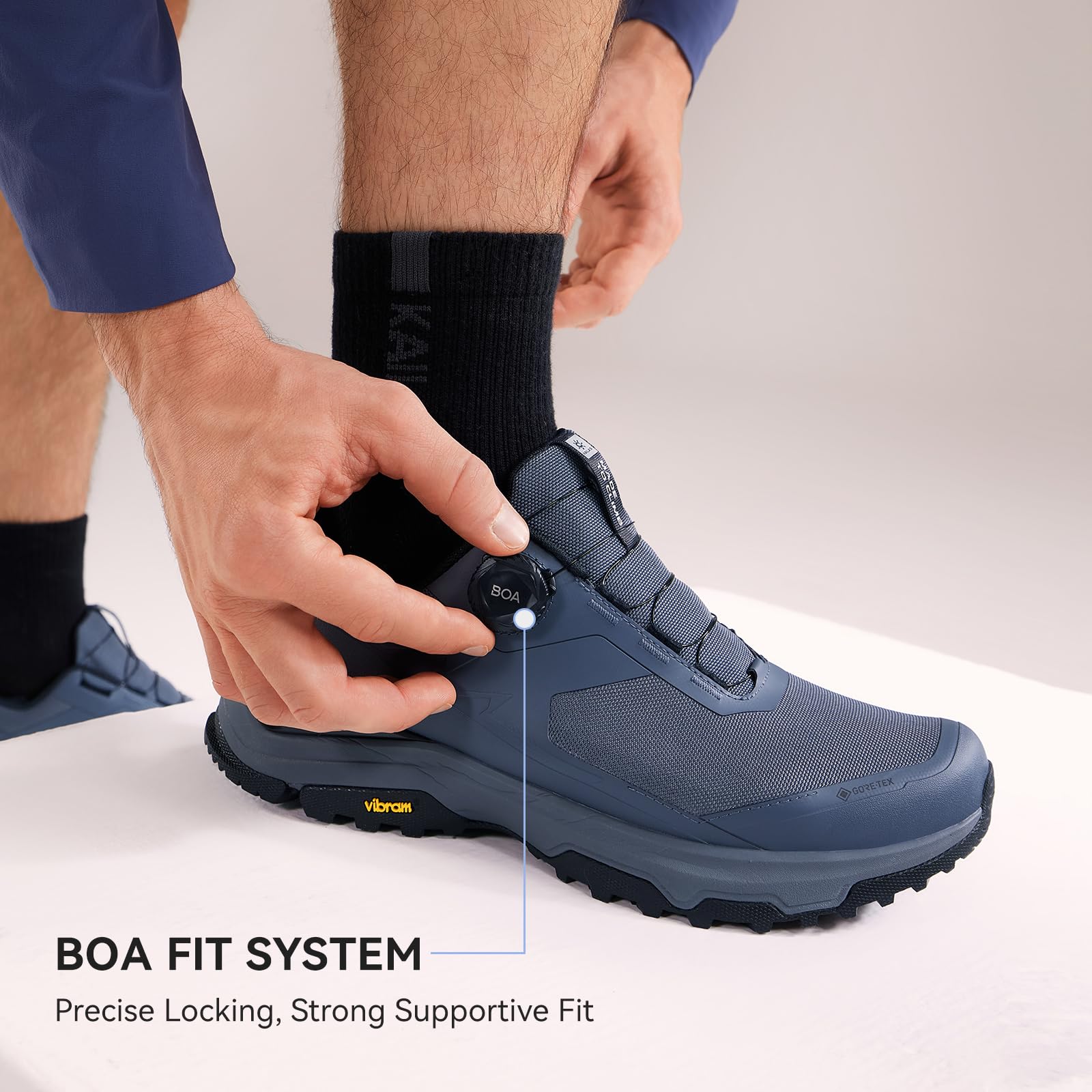 KAILAS Herren Jieshan GTX BOA Wanderschuh, wasserdicht, rutschfest, Trekkingschuhe, V-Sohle, leicht, atmungsaktiv, Outdoor-Schuhe