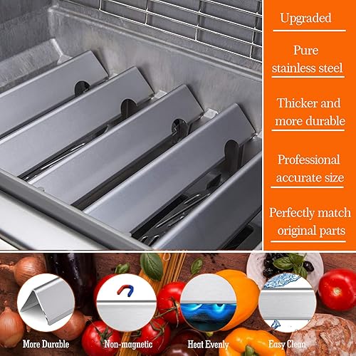 Miniatura 5 de Barras de 17,1" para barras aromatizantes Weber Genesis 2, se adapta a Weber Genesis II E-310 E-330 S-335 SE-330 CSS-315 CSE-335 y Genesis II LX 340