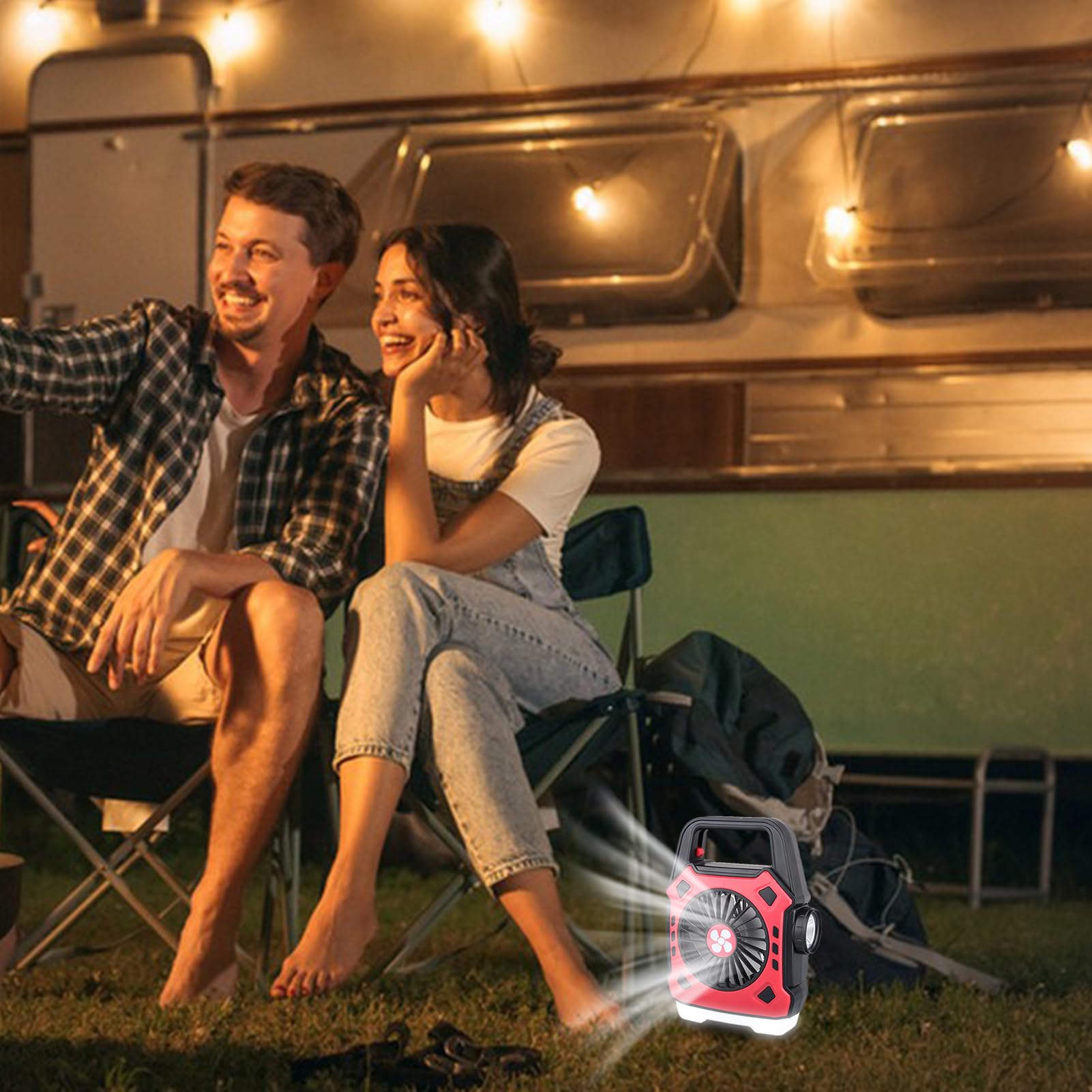 Ventilatori da campeggio per tende, attrezzatura portatile | Ventilatore per campeggio – per camper, viaggi all'aperto, auto, camper, spiaggia, casa camion
