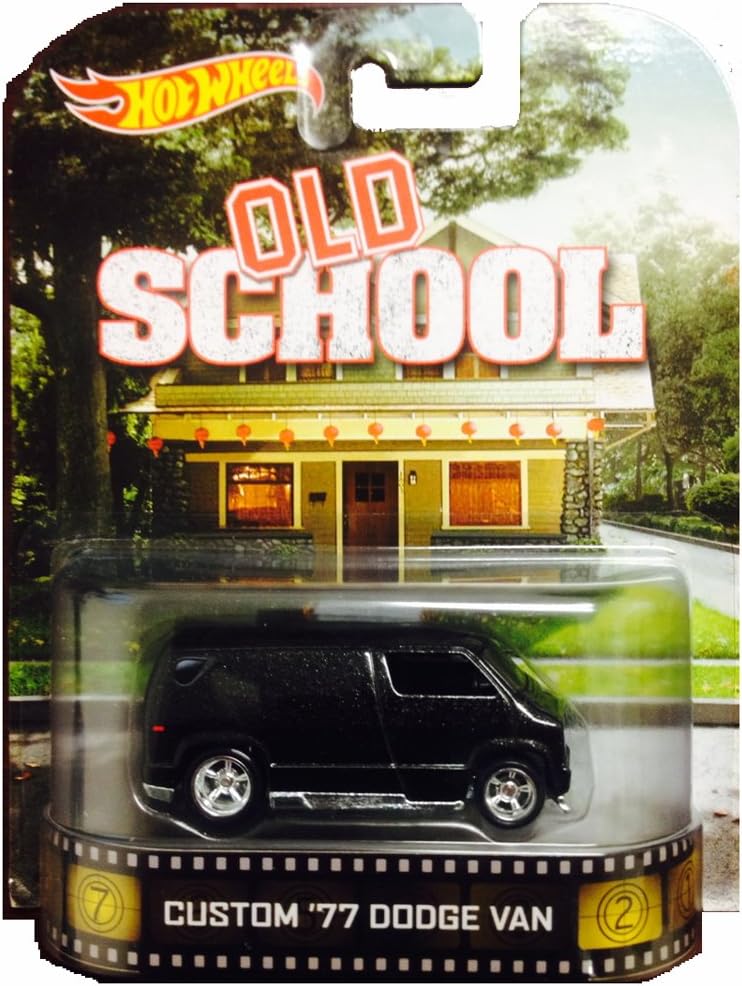 Hot Wheels Old School Custom '77 Dodge Van Die-Cast Retro Entertainment Series
