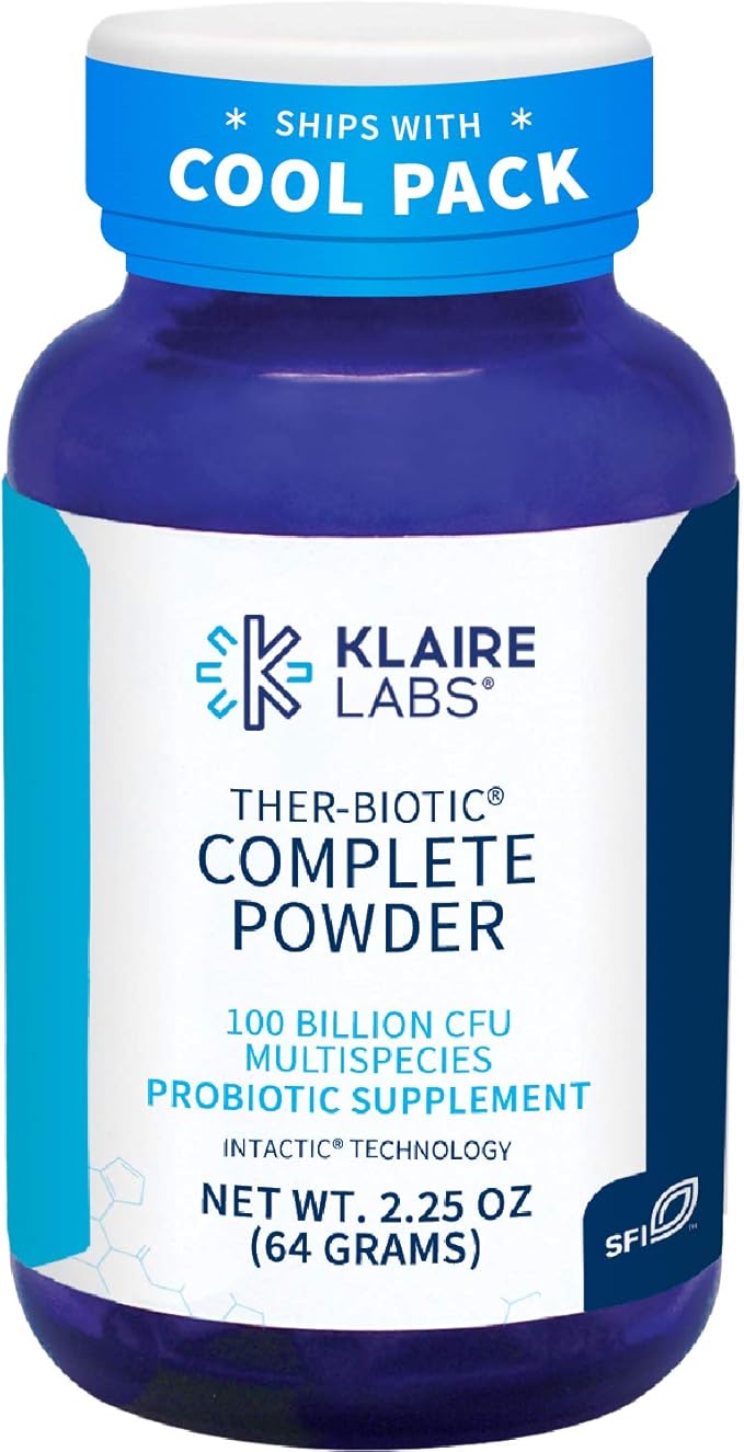 Klaire Labs TherBiotic Complete Probiotic Powder 100 Billion CFU Digestive, Gut