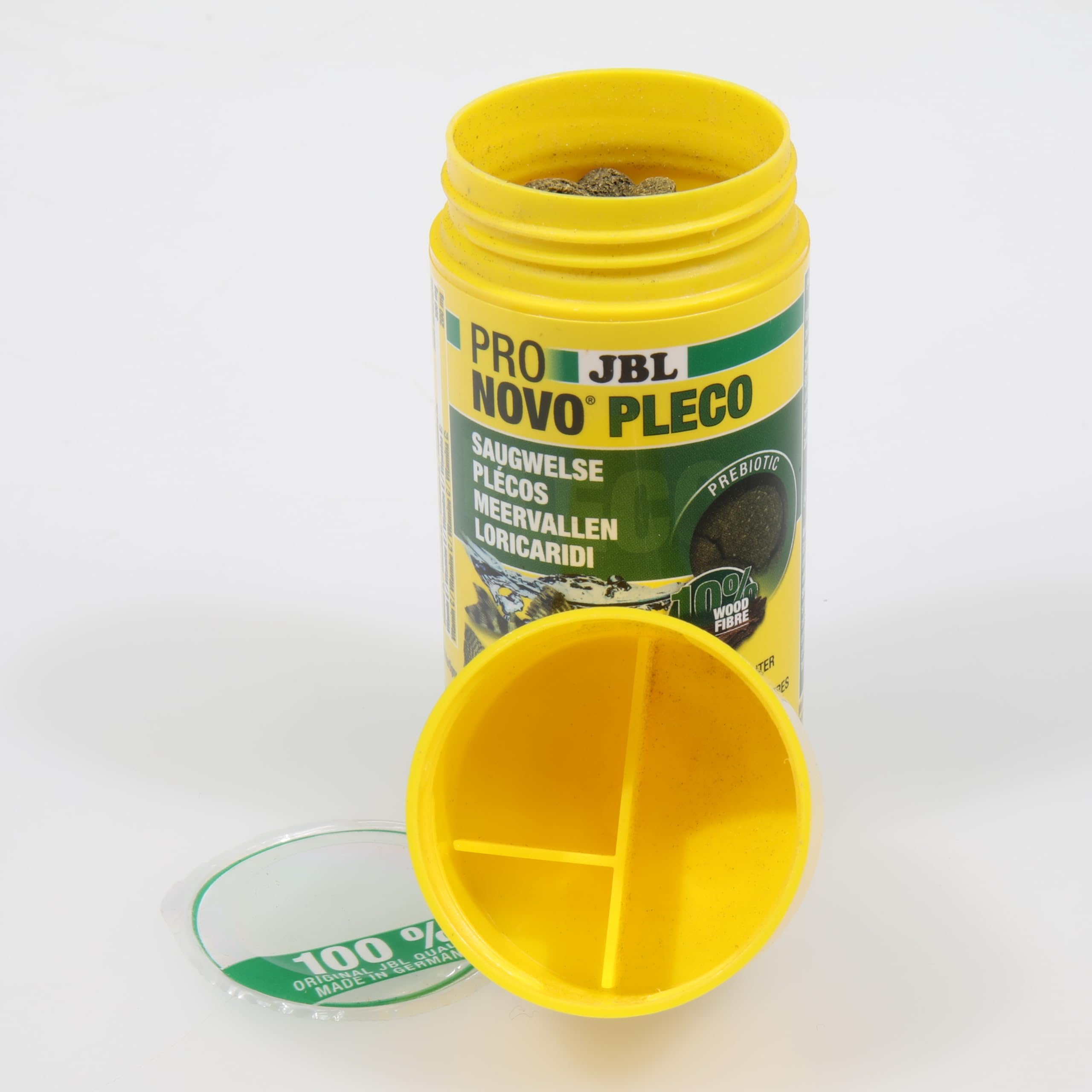 JBL PRONOVO PLECO WAFER, Futterwafer für Saugwelse von 1-20 cm, Fischfutter, Größe M, 100 ml