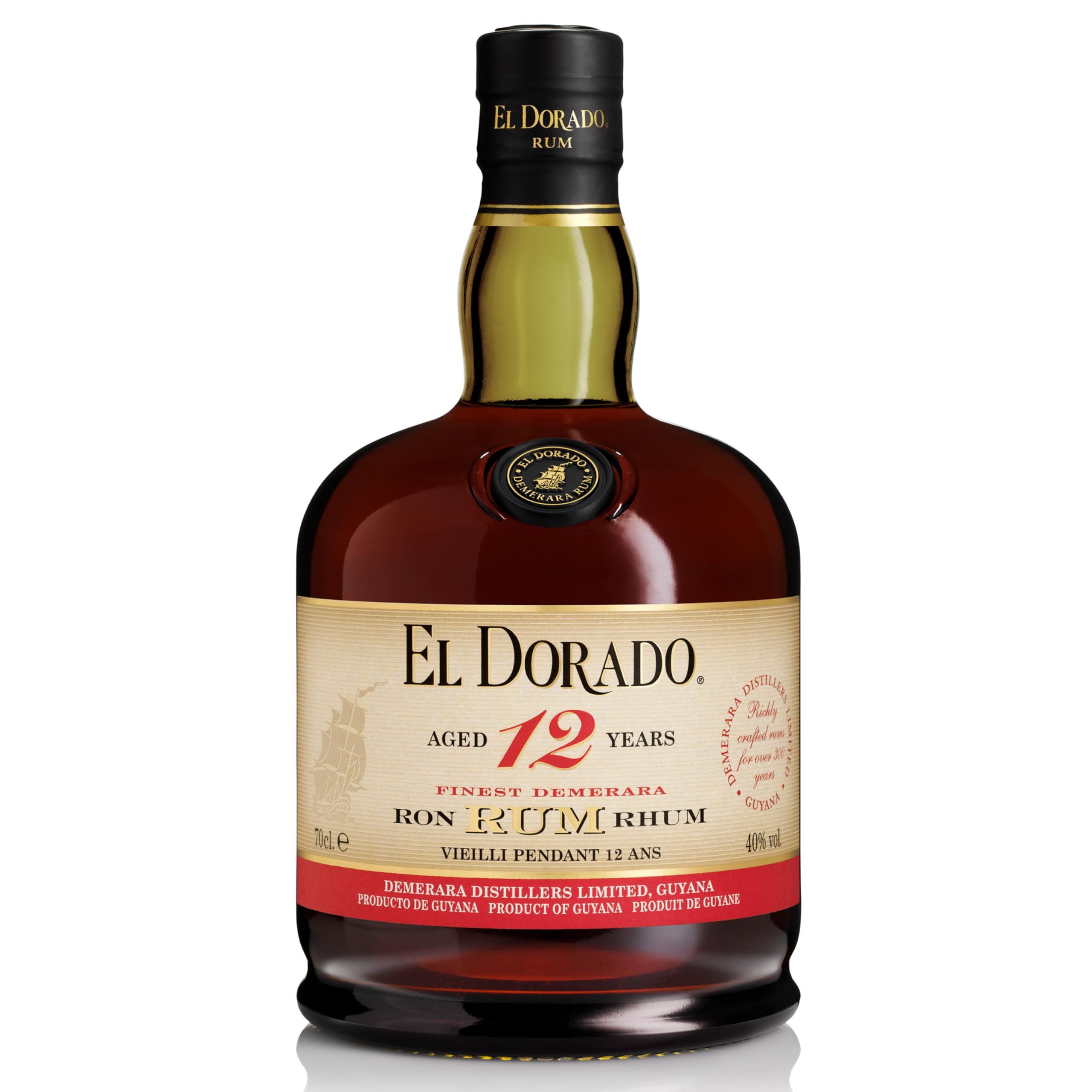 El Dorado 12 Year Old Demerara Rum (700ml - 40%)