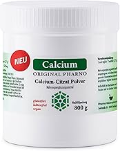 Calcium-Citrat Pulver - Original Pharno - 800 g - Pures Calciumcitrat ohne Zusätze - Apothekenqualität