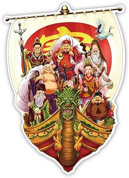 七福神 純金小判] 七福神 布袋尊 小判 24金 10g JKBSH HT010 (31×49mm