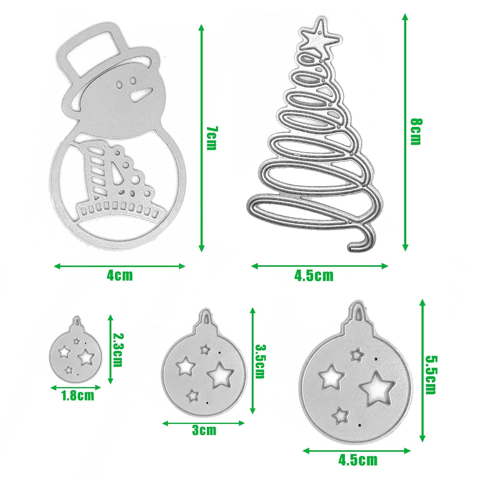 4 Matrices Découpe Noël Flocons De Neige 3D – Pochoirs Métal Pour Bricolage, Sapin, Fenêtre & Ornements Festifs