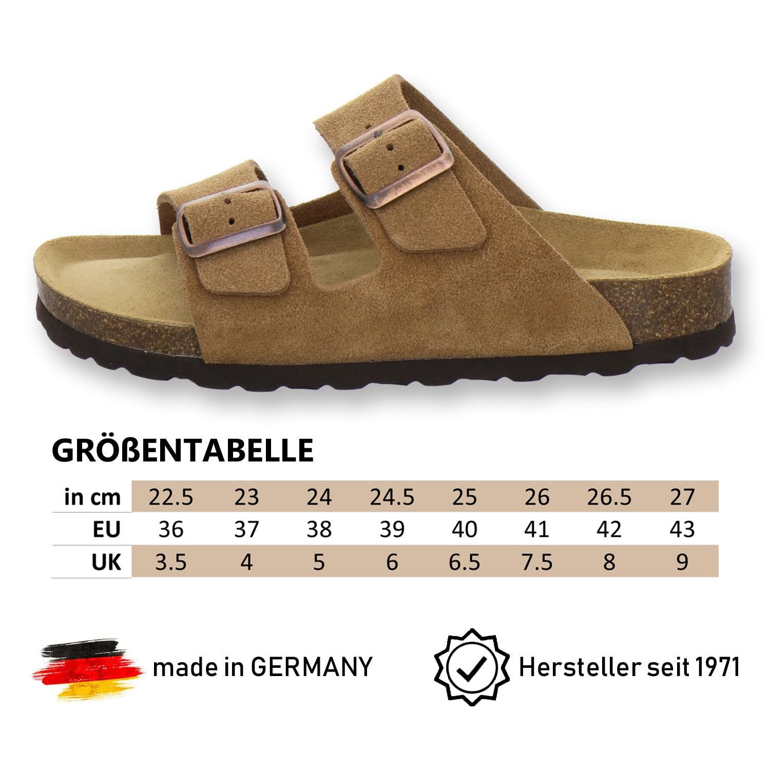 AFS-Schuhe 2100, modne damskie pantofle, wysokiej jakości, prawdziwa skóra, Made in Germany