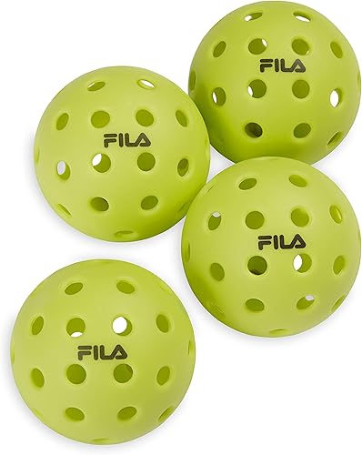 FILA Accessories Indoor and Outdoor Pickleball Balls - Official Pickleballs FILA Accessories Indoor and Outdoor Pickleball Balls - Official Pickleballs