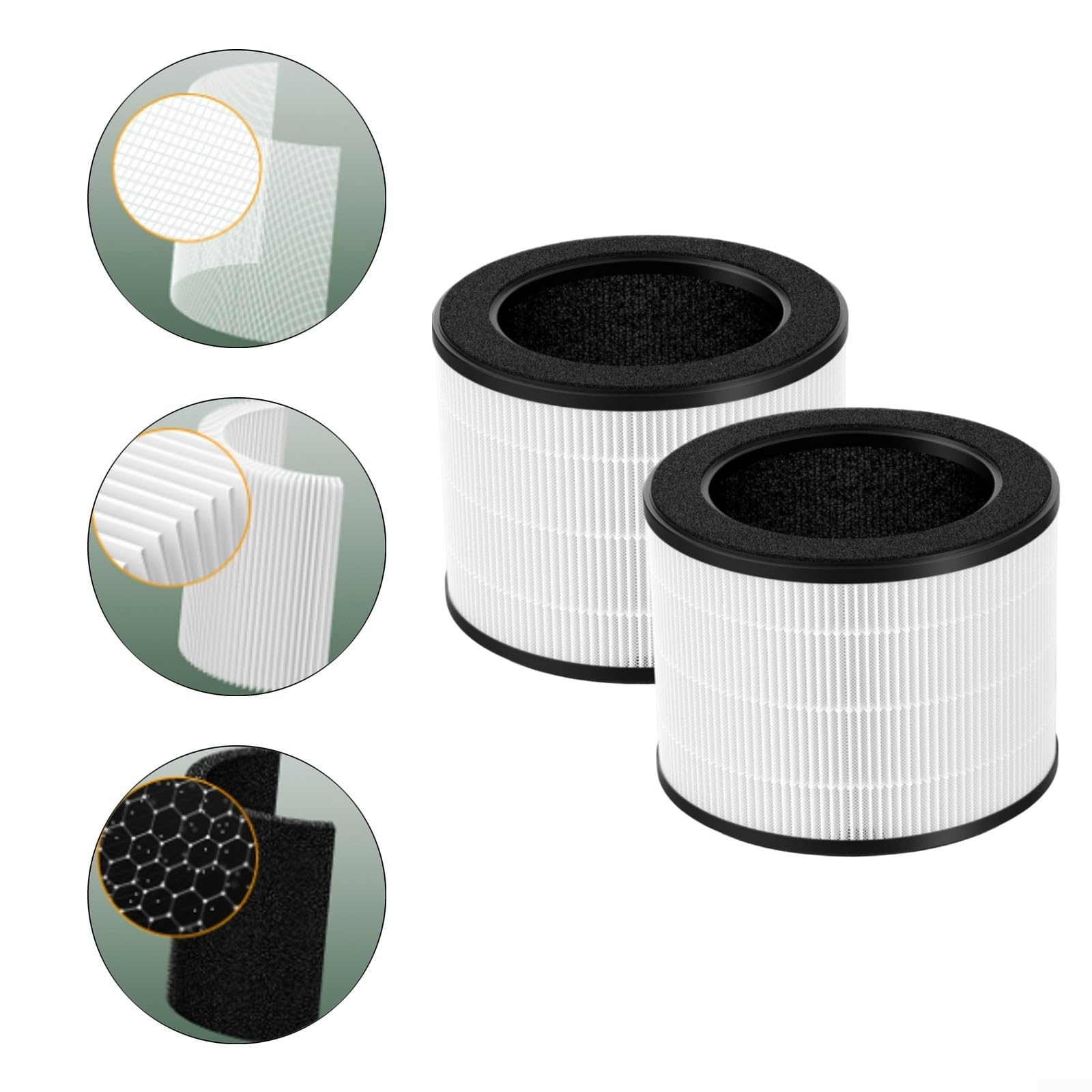 2 filtri a carbone attivo di ricambio per Coway Airmega 100, filtri per purificatore d'aria 3 in 1