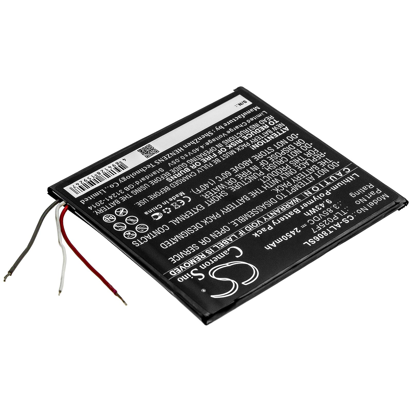 Ejjinenbby Replacement Battery Compatible for Alcatel 1T 7