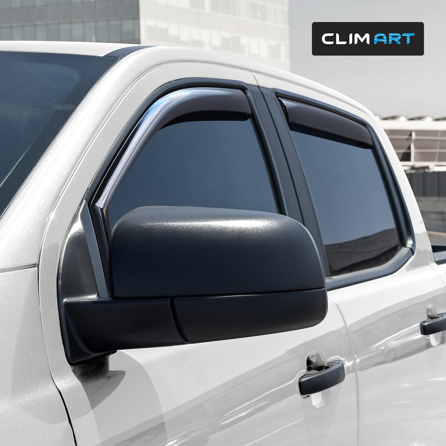 CLIM ART Deflektory do/kompatybilne z Ford Ranger 11-23 Zintegrowane 4 szt