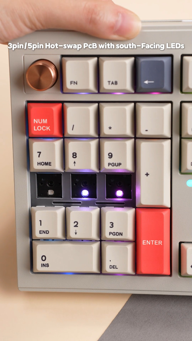 MechLands CIDOO V33 Aluminum Wireless Numpad, VIA Gasket Number