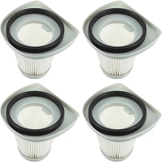 Filtro Aspiradora de Plástico Fácil de Limpiar y Desmontar, Paquete de 4 Piezas para Accesorios de Aspiradora y Colector Inalámbrico