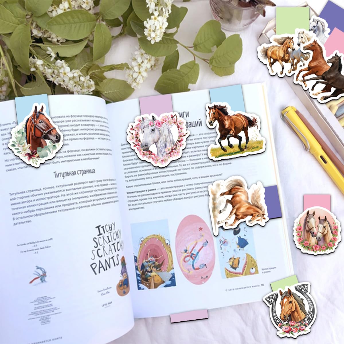 Bladwijzers, magnetische paarden, 10 stuks magnetische boekenleggers voor kinderen, cadeautje voor kinderverjaardag, kleine cadeaus voor Bladwijzers, magnetische paarden, 10 stuks magnetische boekenleggers voor kinderen, cadeautje voor kinderverjaardag, kleine cadeaus voor