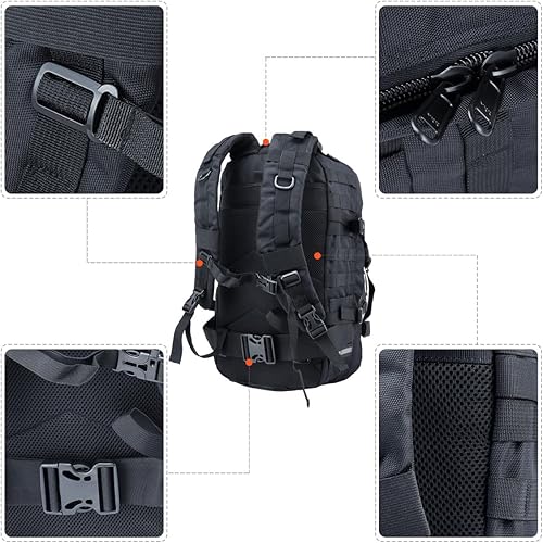 Miniatura 4 de Mochila de motocicleta para hombre, para casco de equitación, mochilas con portador de sombreroalmacenamiento, impermeable, bolsa de viaje de gran