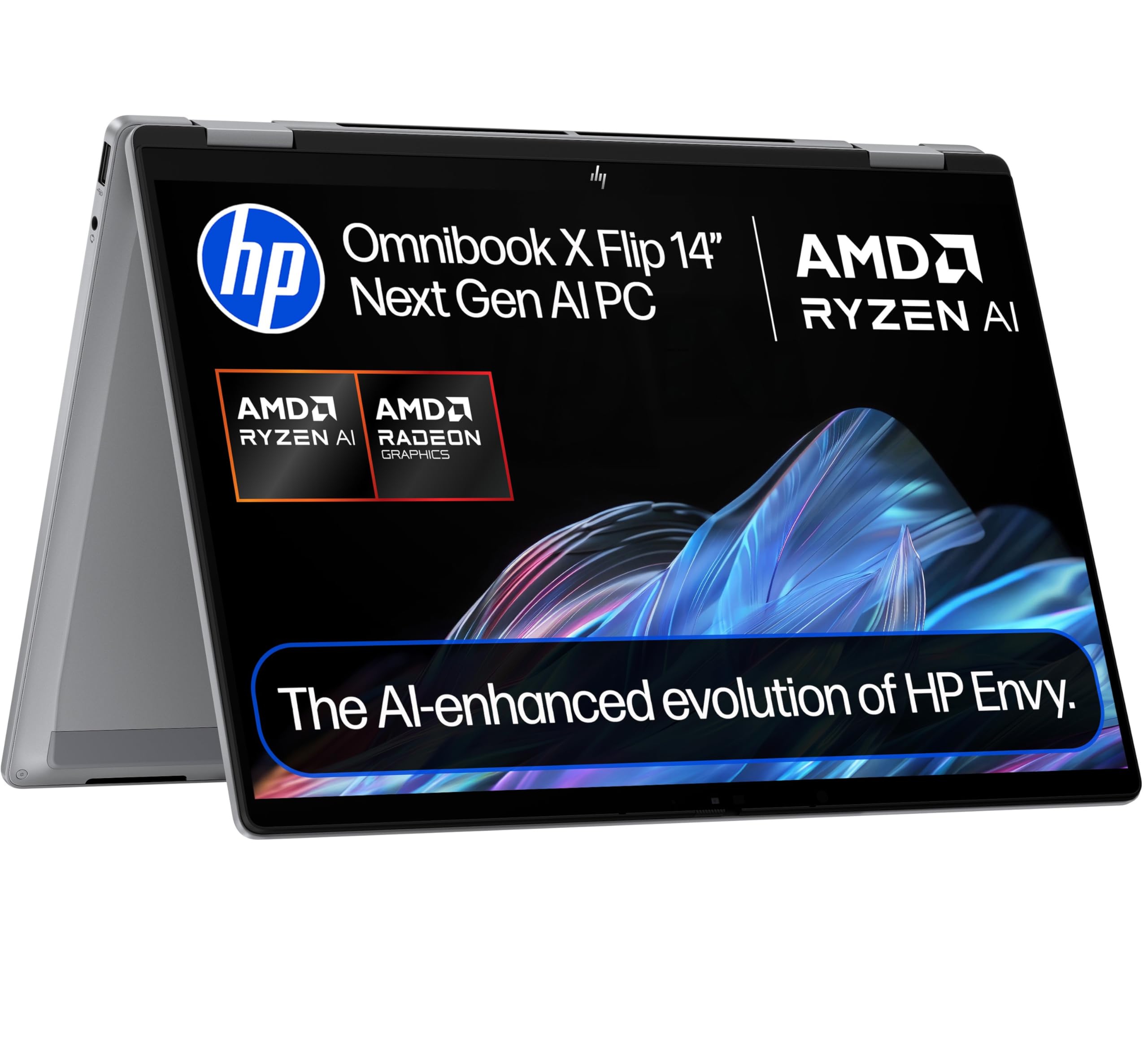 HP HP OmniBook X Flip NGAI 14" Laptop | CoPilot+ PC | AMD Ryzen AI 7 350 Processor | 24GB RAM | 1TB SSD | AMD Radeon 860M Graphics
