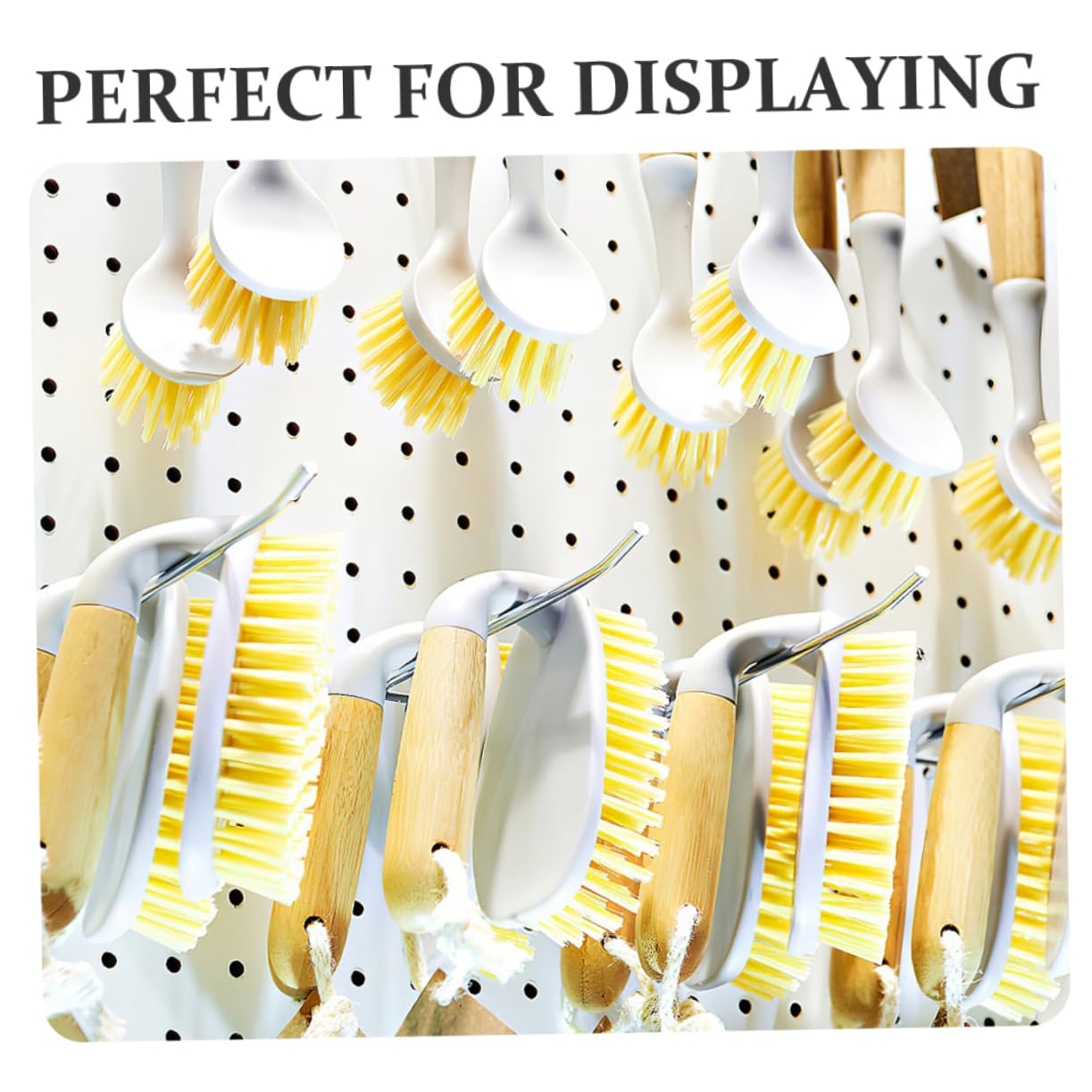 OUNONA Grid Wall Hook Set 40pcs Wire Grid Hooks Easy Install Display Grid Wall Organizers for Snacks