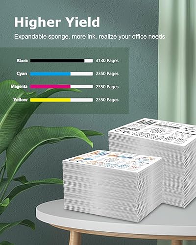 Miniatura 3 de 067H - Juego de cartuchos de tóner compatibles de alta capacidad para Canon 067H 067 para impresora Canon imageCLASS LBP632Cdw LBP633Cdw MF653Cdw
