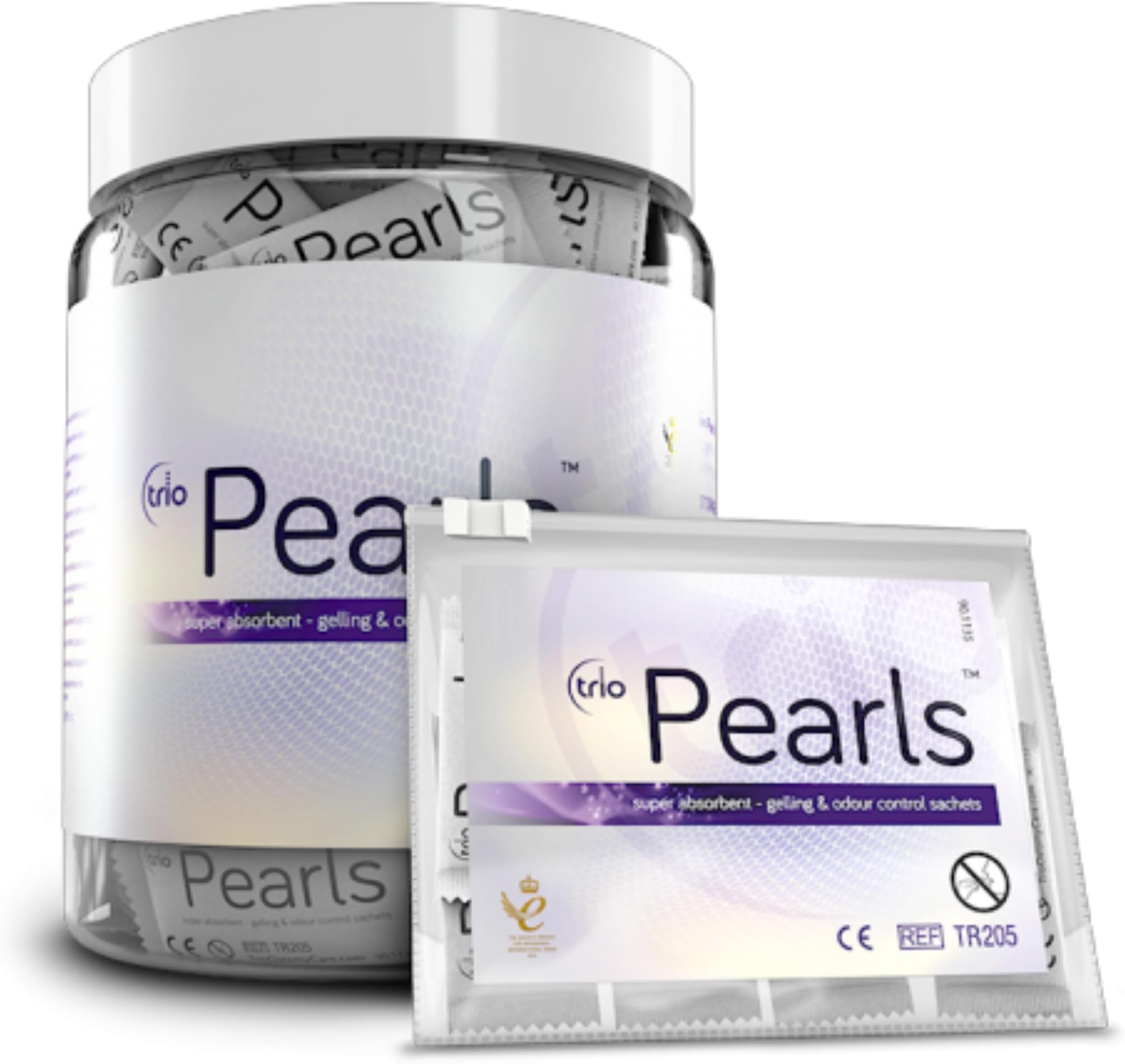 Trio Pearls- Odour reducing Gelling sachets - TR205-(100pcs) โฆ โฆ