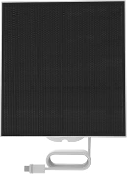 myQ Solar Panel for myQ Outdoor Battery Camera, 6.5 Foot 2m USB-C Cable, Waterproof, 3.8W and 5V, 360 Rotation & 180 Tilt
