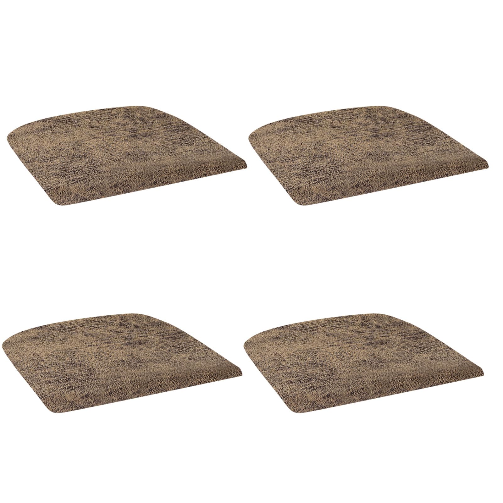 Carotoe Dark Brown Stretchable Antislip Pu Leather Chair Cover Seat Cushion Dining Chair Seat Cover
