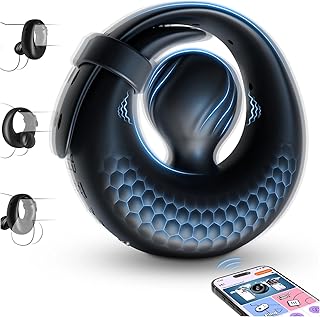 Anneaux de Pénis Vibrant Sex Toys Homme - Cock Ring Vibromasseurs Sextoy Homme avec 10 Vibrations, Anneau Penien - Anneau Homme Réglable APP Anneau Vibrant Pénis Clitoridienne Jouet Sexualité Couple