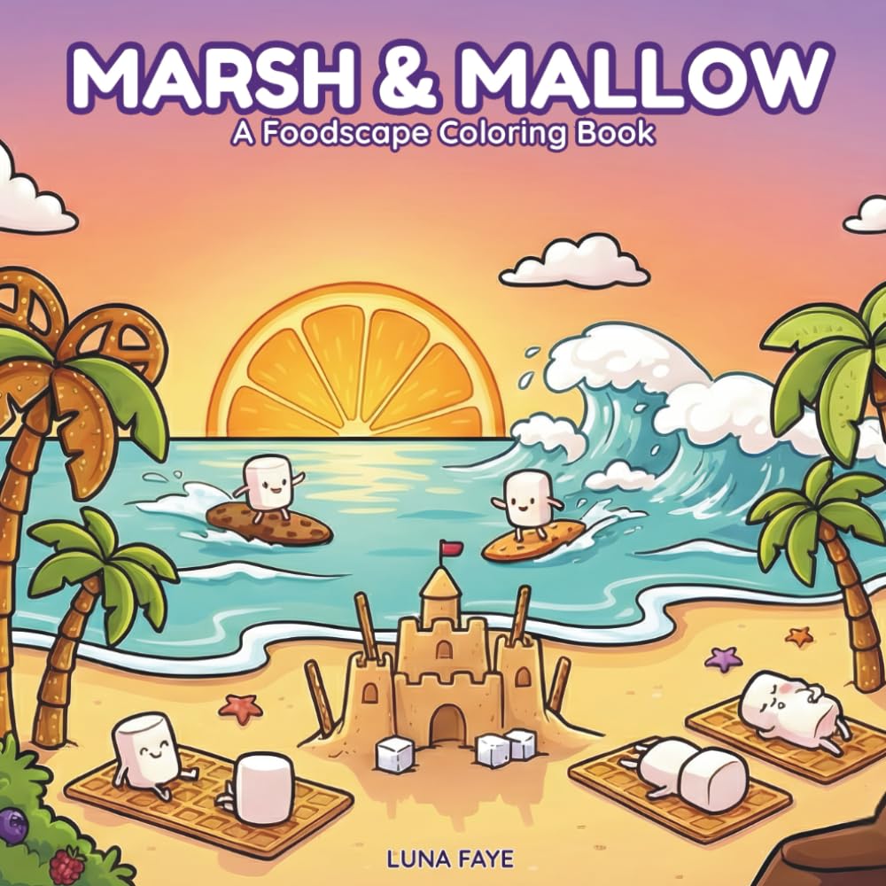Marsh & Mallow: A Foodscape Coloring Book
