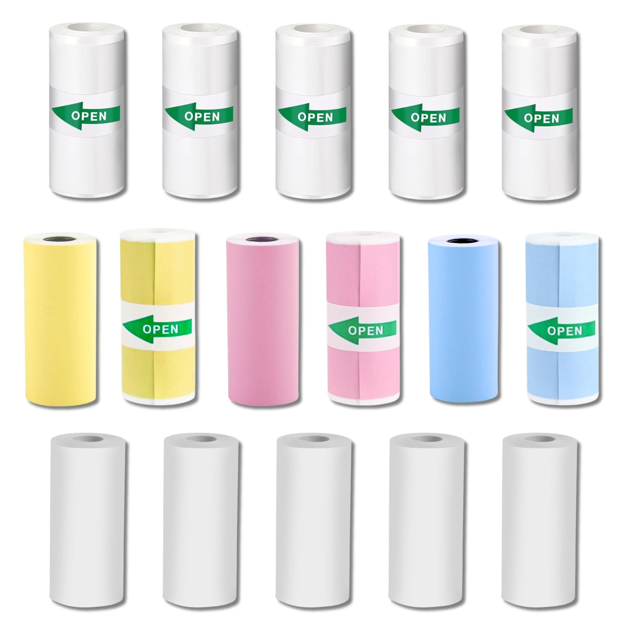 16 Rotoli Carta Termica Per Macchina Fotografica Bambini - 57x25 Mm, Bianca E Colorata - Compatibile Con VTech Kidizoom - Foto 9