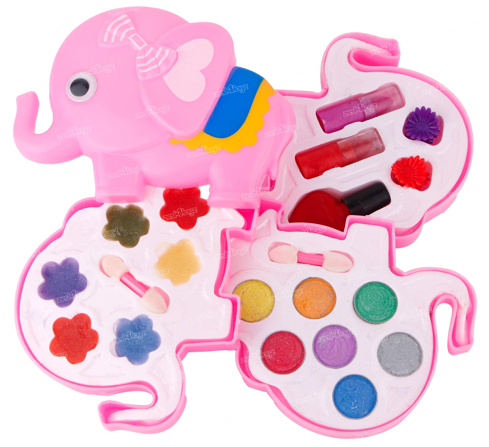 Zest 4 Toyz Kids Makeup Kit for Girls Princess Real Washable Cosmetic Pretend Play Toys, Safe & Non-Toxic, Water Washable, Ideal Girls Gift (Elephant Shape) (B0CVWZTR45) Amazon Price History, Amazon Price Tracker