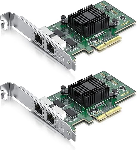 Vista 15 de 10Gtek Adaptador de Red Convergente Gigabit Ethernet 10/100/1000Mbps (NIC) con Chip Intel 82576, Tarjeta de Red Ethernet PCI Express, Puertos RJ45 X1
