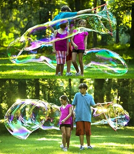 Miniatura 2 de Varita y libro de burbujas grandes, fácil para niños de 6 a 96 años. Burbujas realmente grandes. (ver nuestros videos)