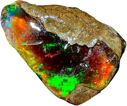 【60CT】エチオピア　オパール　原石　青　クリア　透明　ウェロ産 オパール原石エチオピア産 AB118 | MAMPUKU