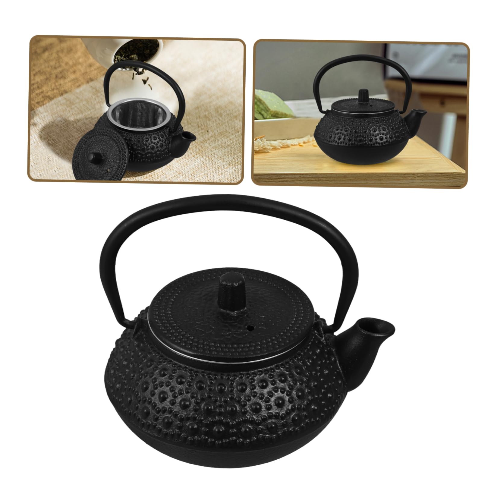 Ciieeo Tetera De Hierro Hogar Tetera Con Infusor Para Té Suelto Estufa Pequeña Para Infusiones De Té