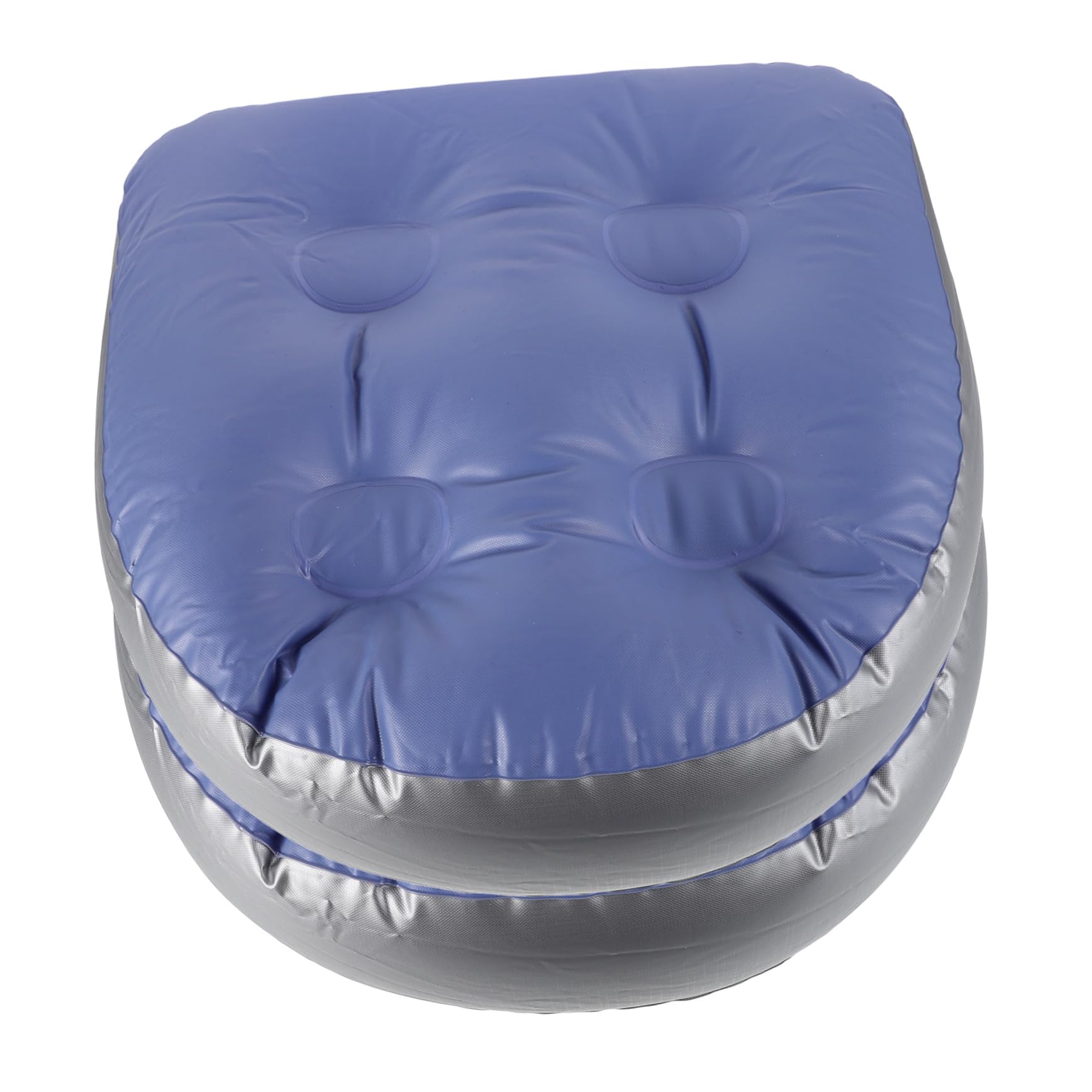 Anneome Inflatable Bath Cushion for Comfortable Seating Adjustable Inflation Level 2pcs to Sit with Suction Cups as Bathtub Cushion or Cushioned Bath Seat for Spa and Hot Tub Use