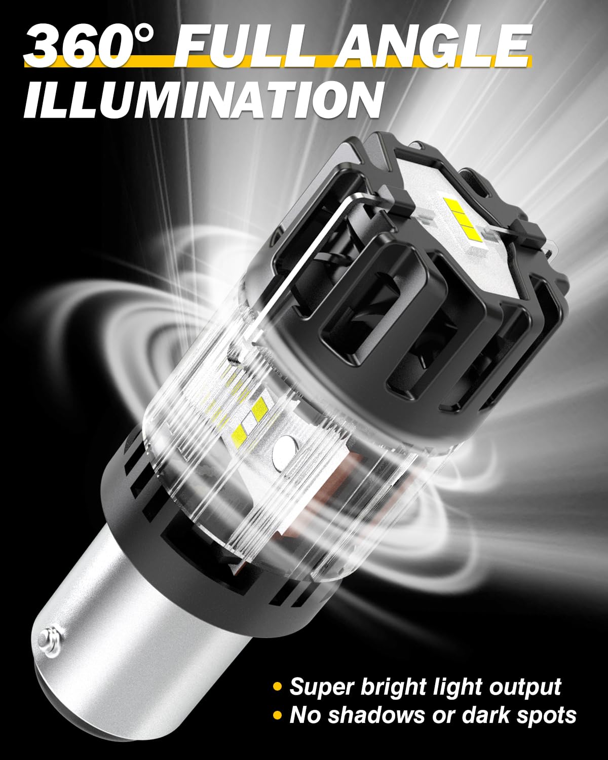 P21/5W 1157 BAY15D Lampadine LED 100% Canbus Sensa Errore 12V Super Luminoso 6500K Bianco 2057 2357 Luci Sostitutive Auto per Luce di Retromarcia Freno, Luci Marcia Diurna, Luce di Svolta, 2 Pezzi