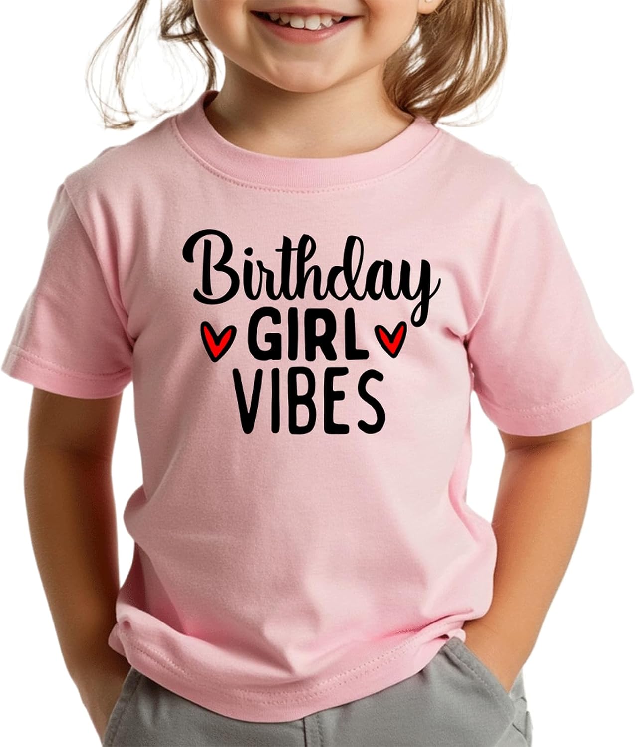 Birthday Girl Shirt 2nd 3rd 4th 5th 6th 7th 8th Girls Birthday T-Shirt Cotton Short Sleeve Tee Top