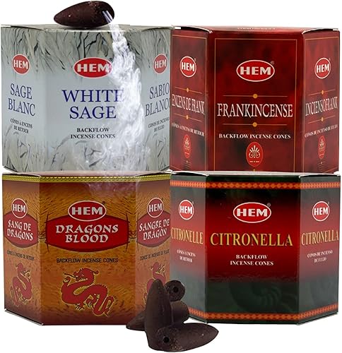 Miniatura 10 de Paquete variado de conos de incienso de reflujo para fuente de humo, neblina, cascada aromática y esterilla #5