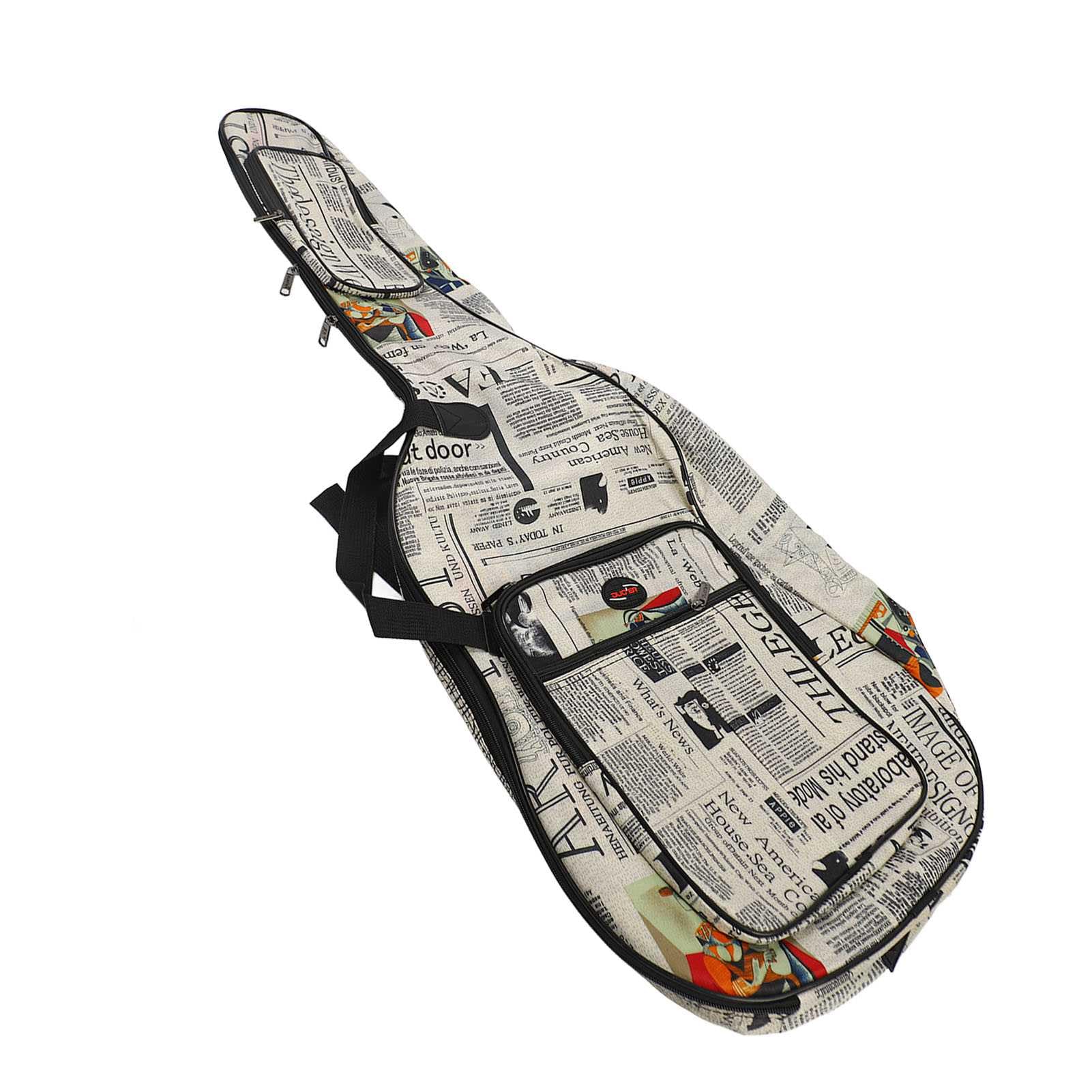 Estuche de Transporte para Guitarra 600D, Bolsa para Guitarra acústica, Tela Oxford, Correas Acolchadas con Doble Costura, Estuche para Transporte de Guitarra acústica, Acolchado (40 in)
